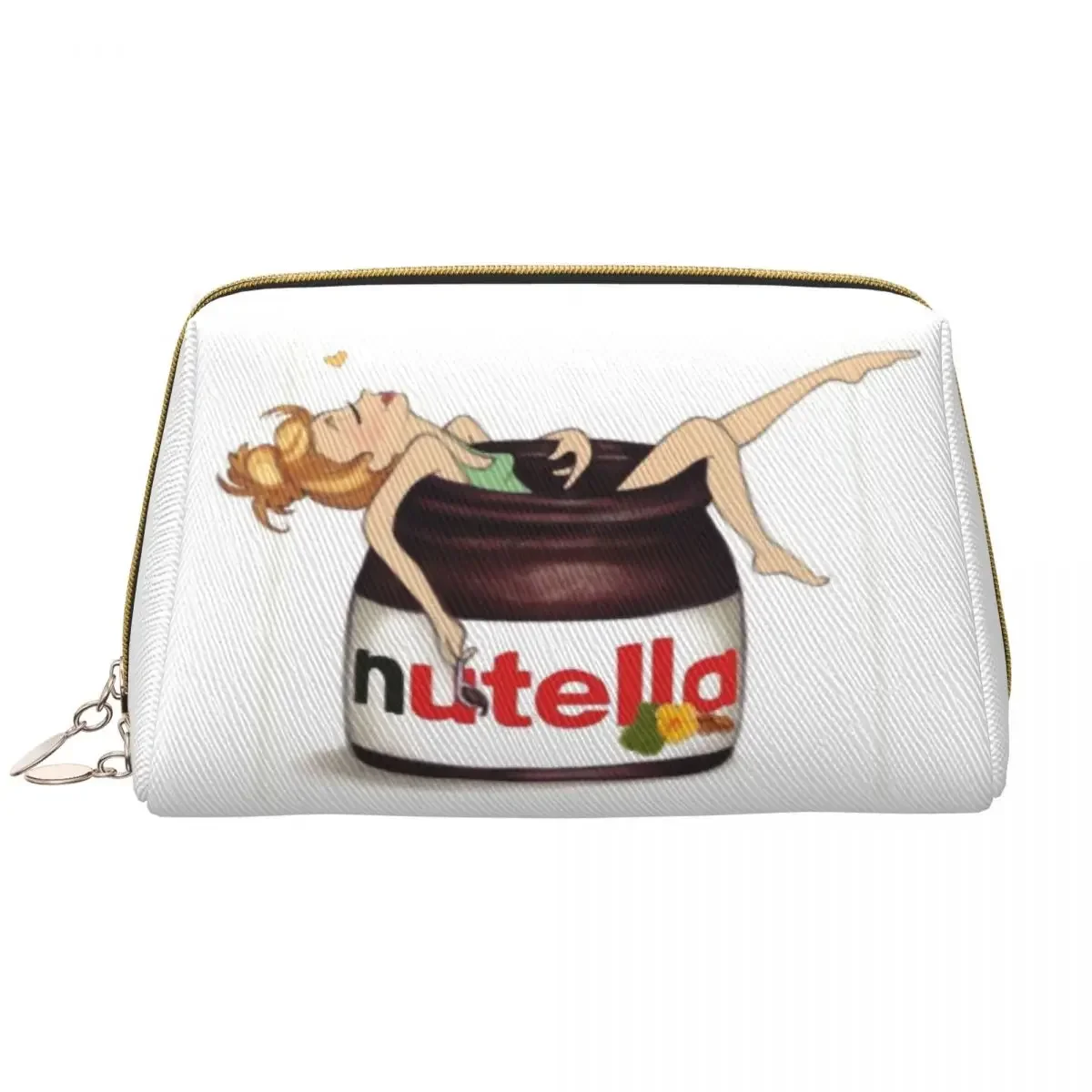 Italy Nutellas Makeup Bag Women Travel Cosmetic Organizer Fashion Cartoon Storage Toiletry Bags