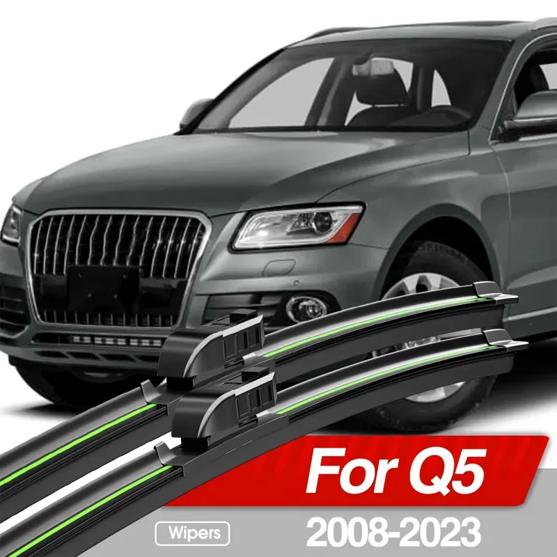 For Audi Q5 8R FY 2008-2023 Front Windshield Wiper Blades 2pcs Windscreen Window Accessories 2009 2013 2014 2016 2017 2018 2021