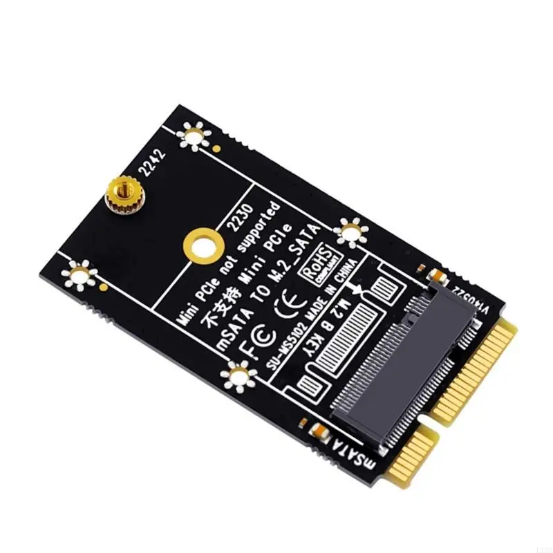 LX0B MSATA ถึง M.2 Adapter Card MSATA เป็นตัวแปลง NGFF สำหรับฮาร์ดดิสก์ SSD Expansi