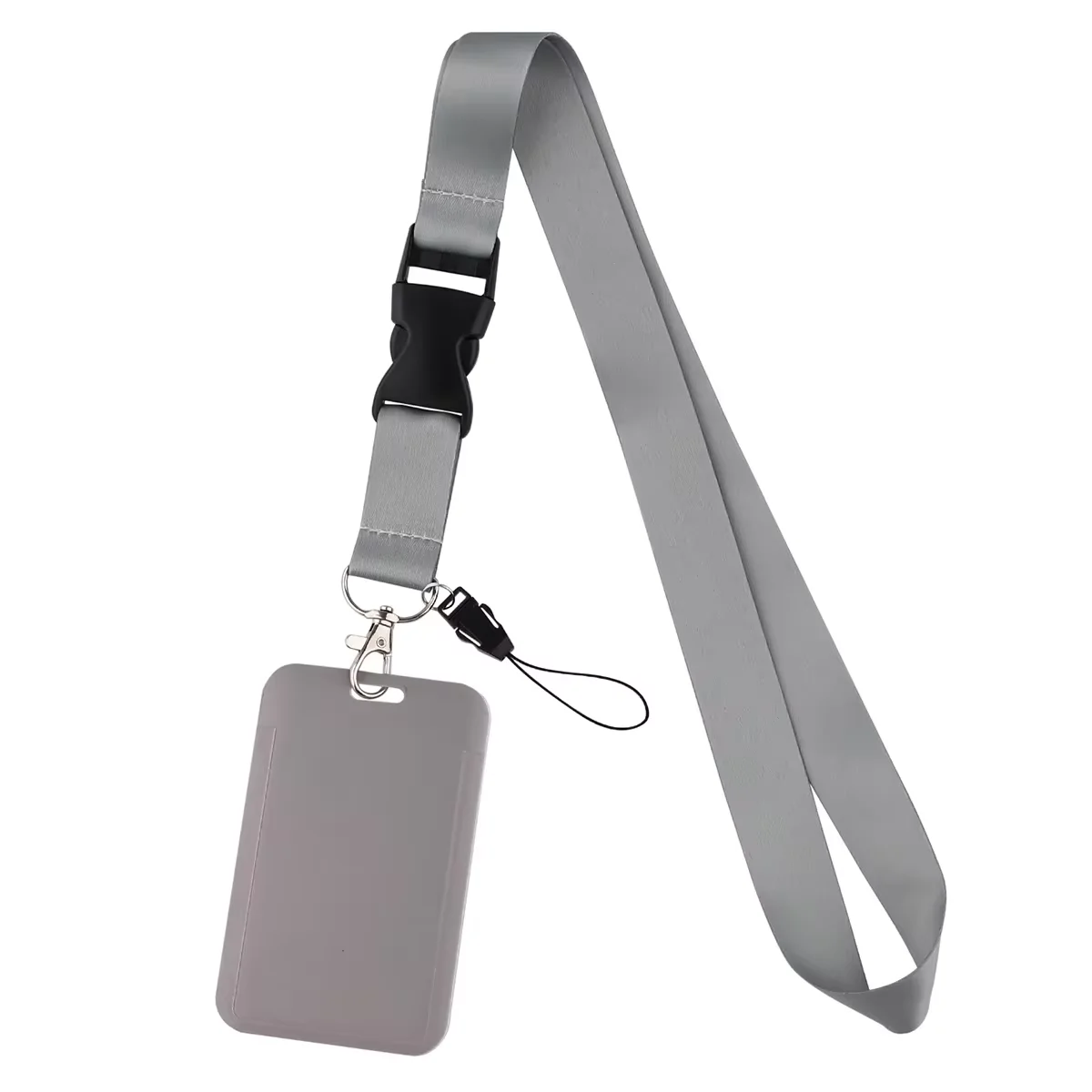 Pure Lanyard Keychain with ID Card Holder Cell Phone Charm Multi-function Neck Straps for Keys Keychain Badge Holder Accessories image 5