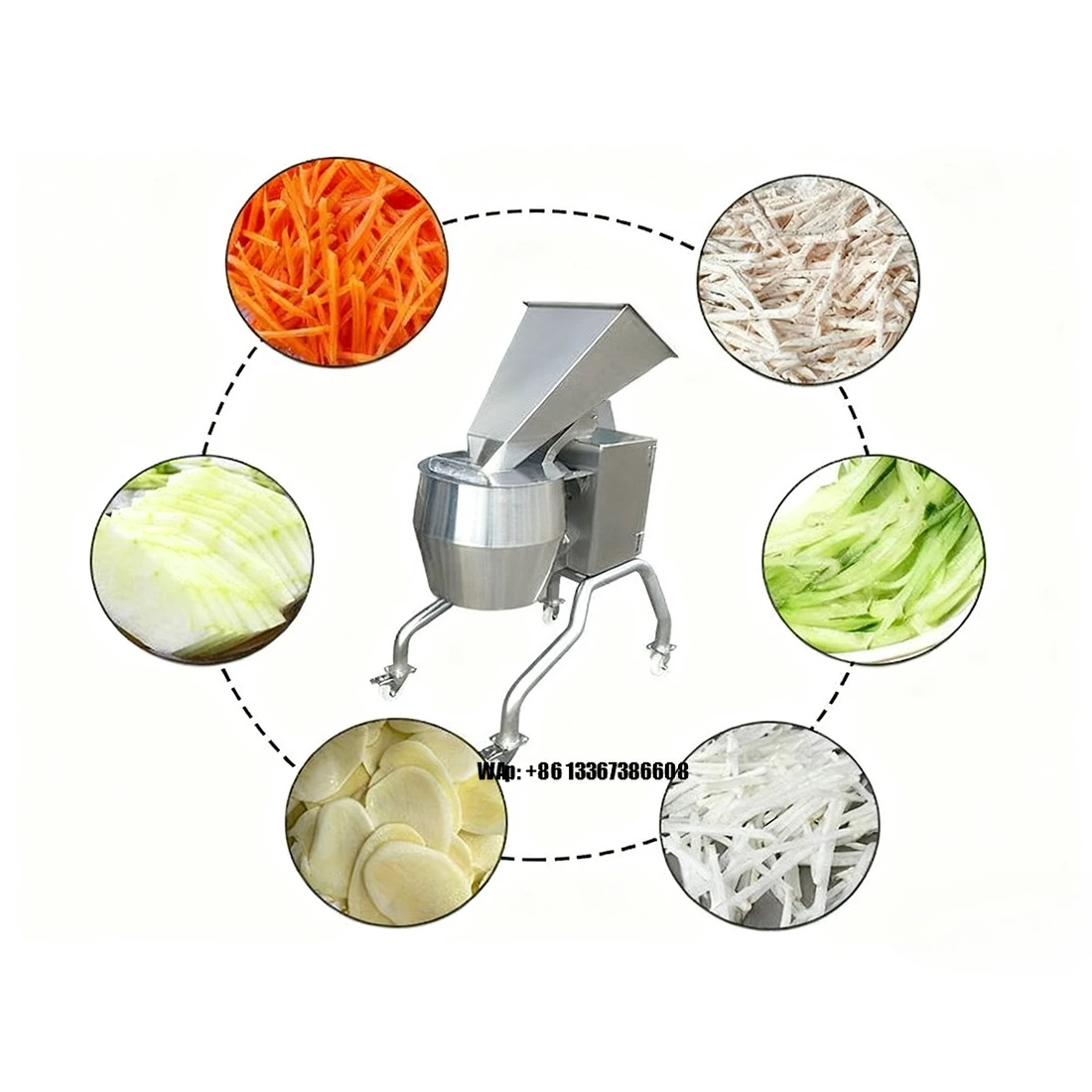 

Factory-Direct Commercial Vegetable Cutter for Fruit and Vegetable Processing Plants Vegetable Cutter Chopper Shredding Machine