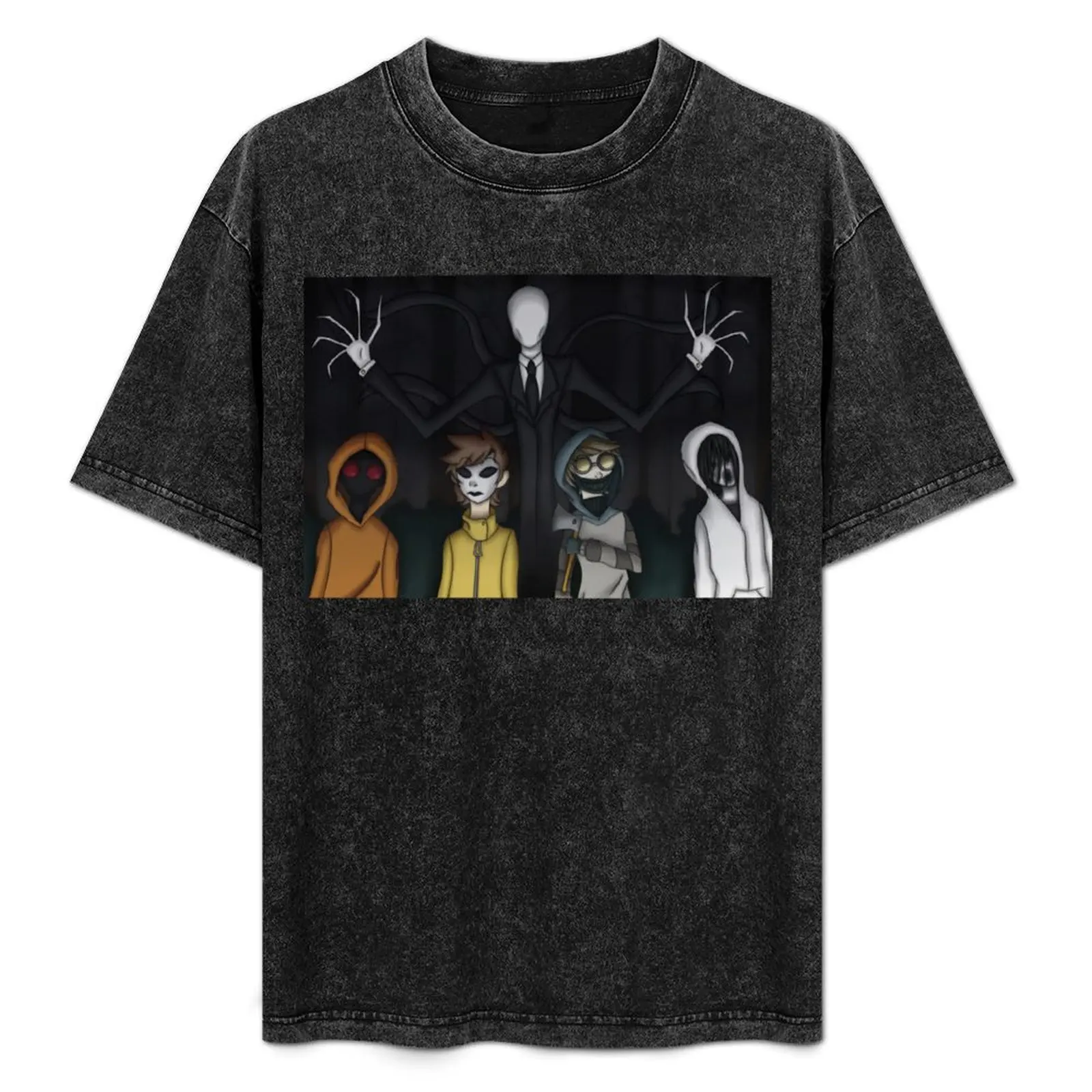 

Slenderman and Proxies T-Shirt Relaxed Casual Short Sleeve Tee