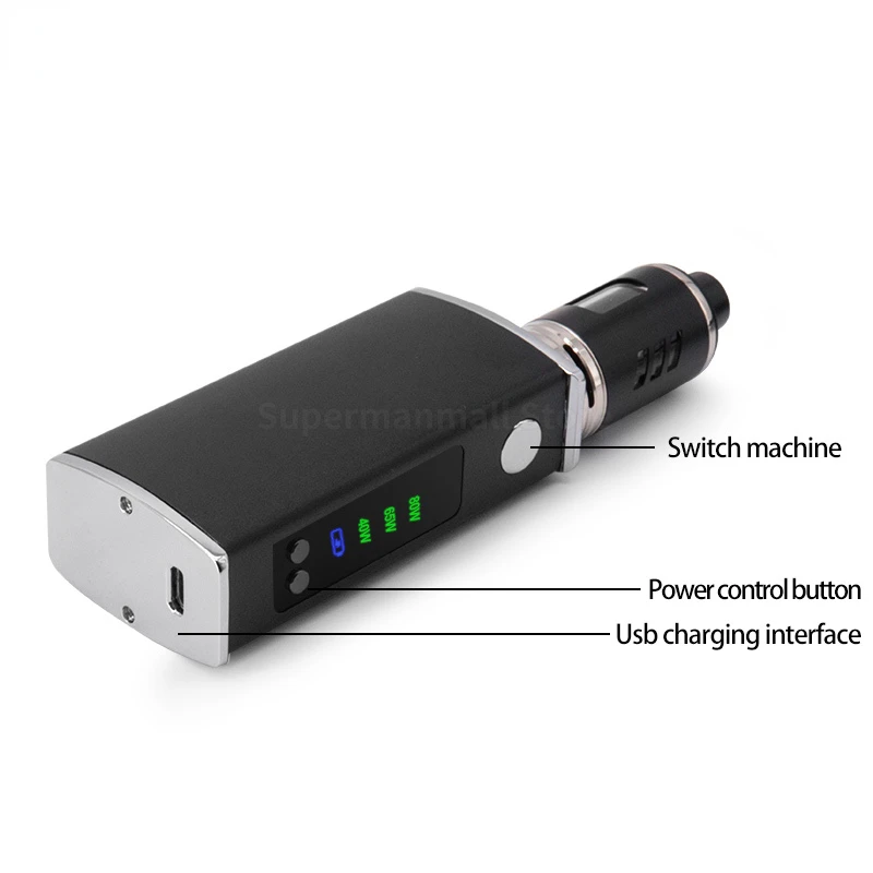 Electronic Cigarettes Mini 80w VAPE Kit Electronic Cigarette Box Mod 2200mah Battery LED Display Vape Pen Vaporizer E Cigarettes