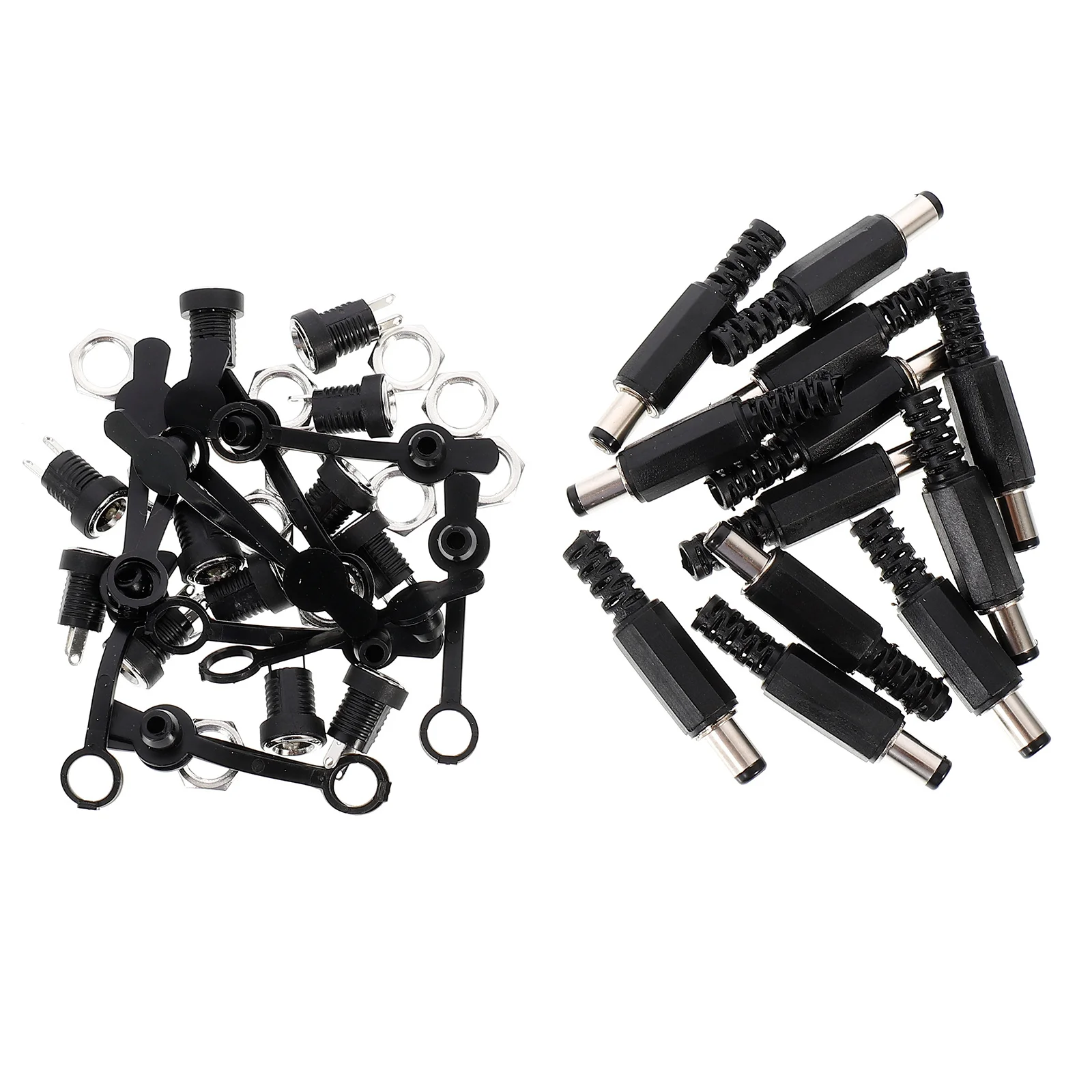 

1Set Dc Plugs Audio Equipment Connector Adapter Socket Caps Cable Plug Audio Speaker Dc Plugs Set Socket with Caps