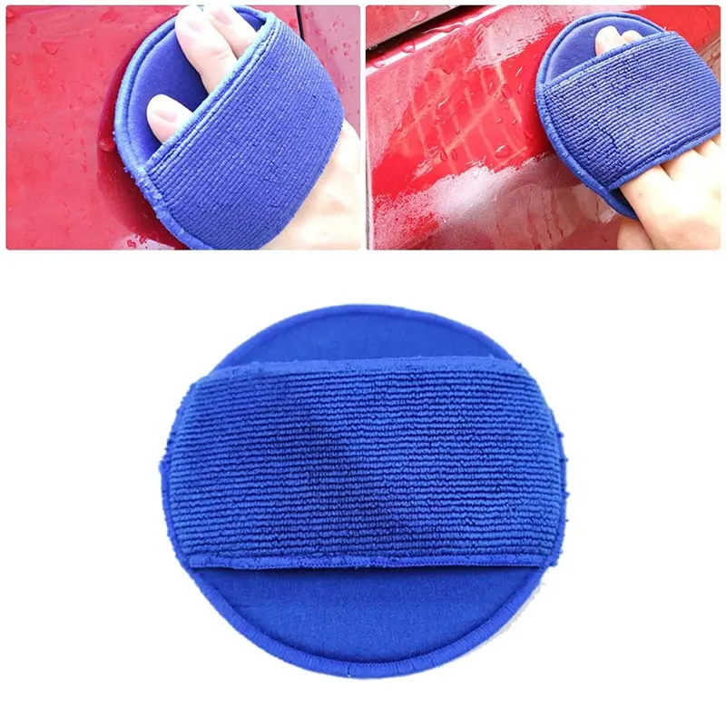 Car Wash Magic Clay Sponge Soft Microfiber Car Wax Applicator Pad Polishing Sponges for Apply and Remove Wax Auto Detailing Care