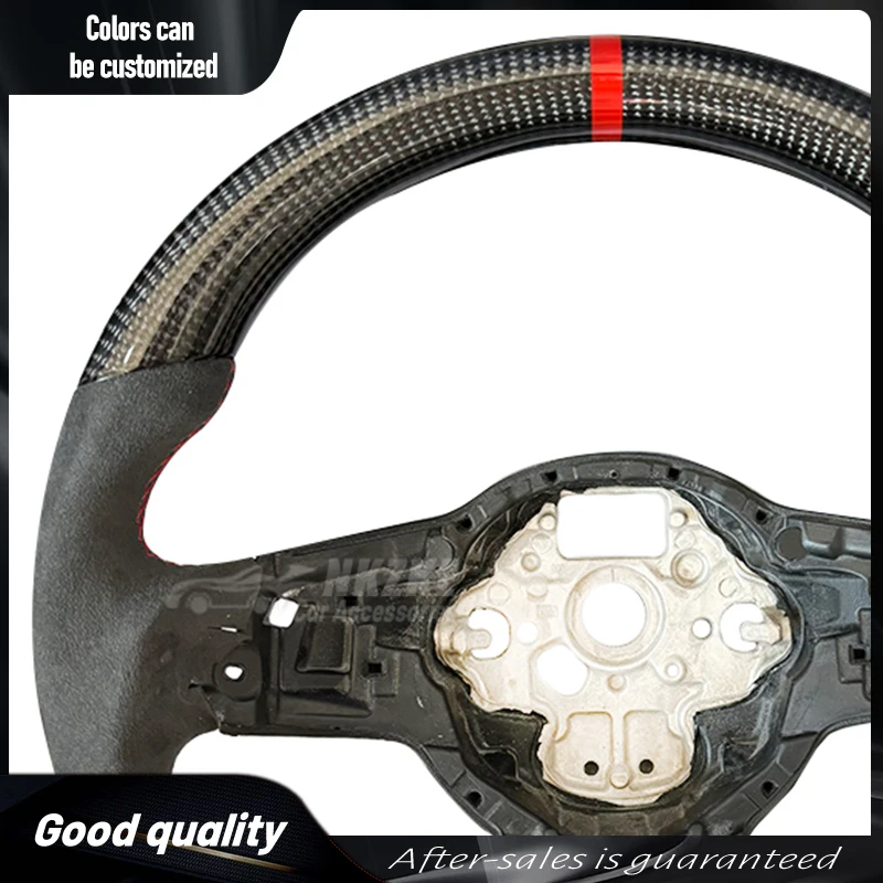 Carbon Fiber Steering Wheel Suitable For Vw Golf 7, 7.5, GTI, Mk7, Can Be Equipped With Carbon Fiber Frame,Car Accessories