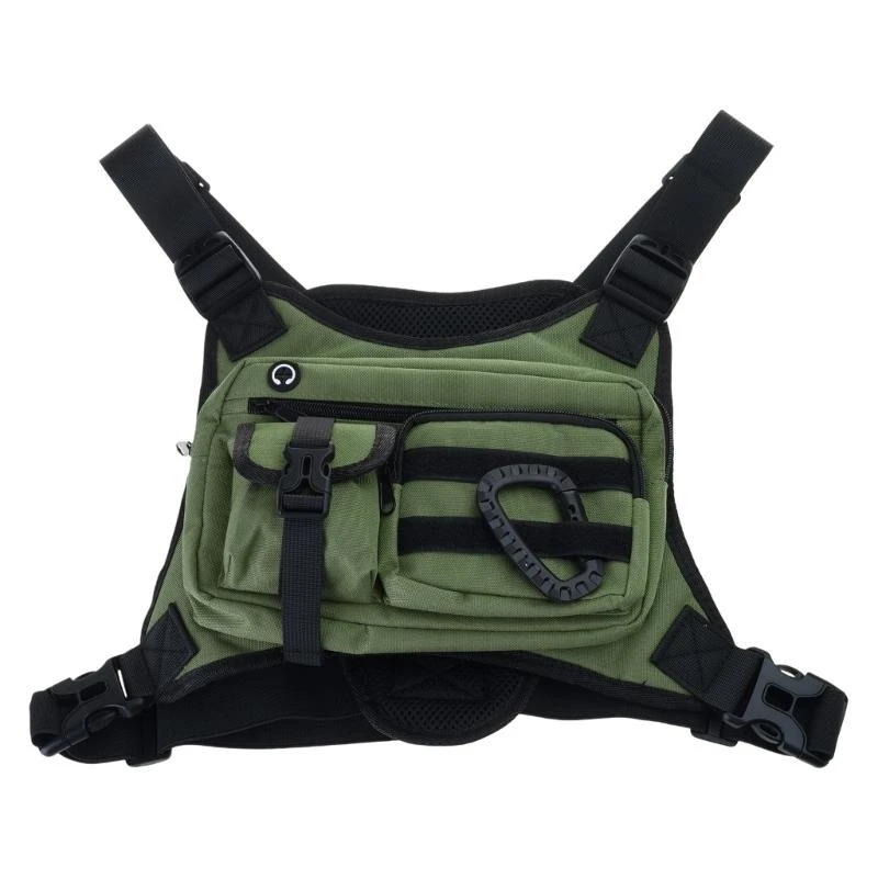 Lichtgewicht verstelbaar hardloopvest, borsttas met waterbestendig nylon en veilige opslag voor hardlopen buitenshuis