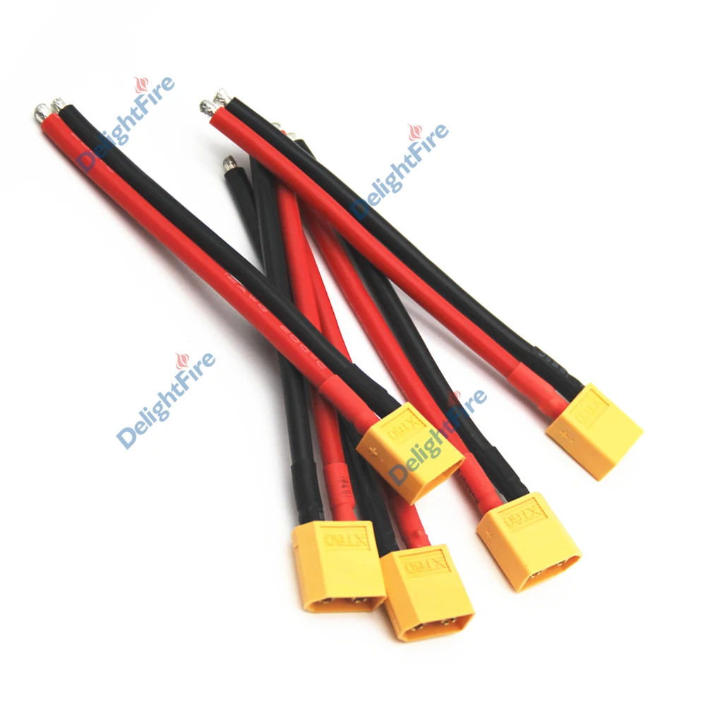 

XT60 Male Female Bullet Connectors Plugs With Red Black Silicon 14 AWG Wire For RC Lipo Battery Cable Drone Car Boat Quadcopter
