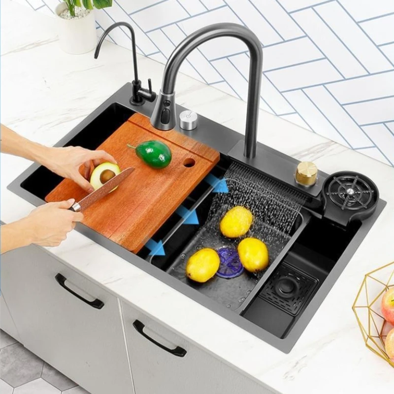 Thickened Stainless Kitchen Sinks Steel Dishwashing Kitchen Sinks Dedicated Product Home Improvement Fregaderos De Cocina ZY40SC