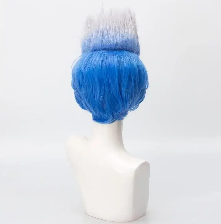 Cosplay Anime Hades Wig Short Gradient Heat Resistant Hair Halloween Party Role Play Costume Wigs