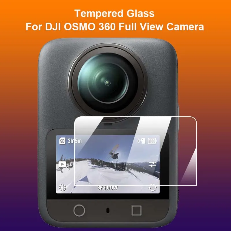 

Для DJI OSMO 360 Full View Camera закаленное стекло 9H 2.5D Защитная пленка для ЖК-экрана