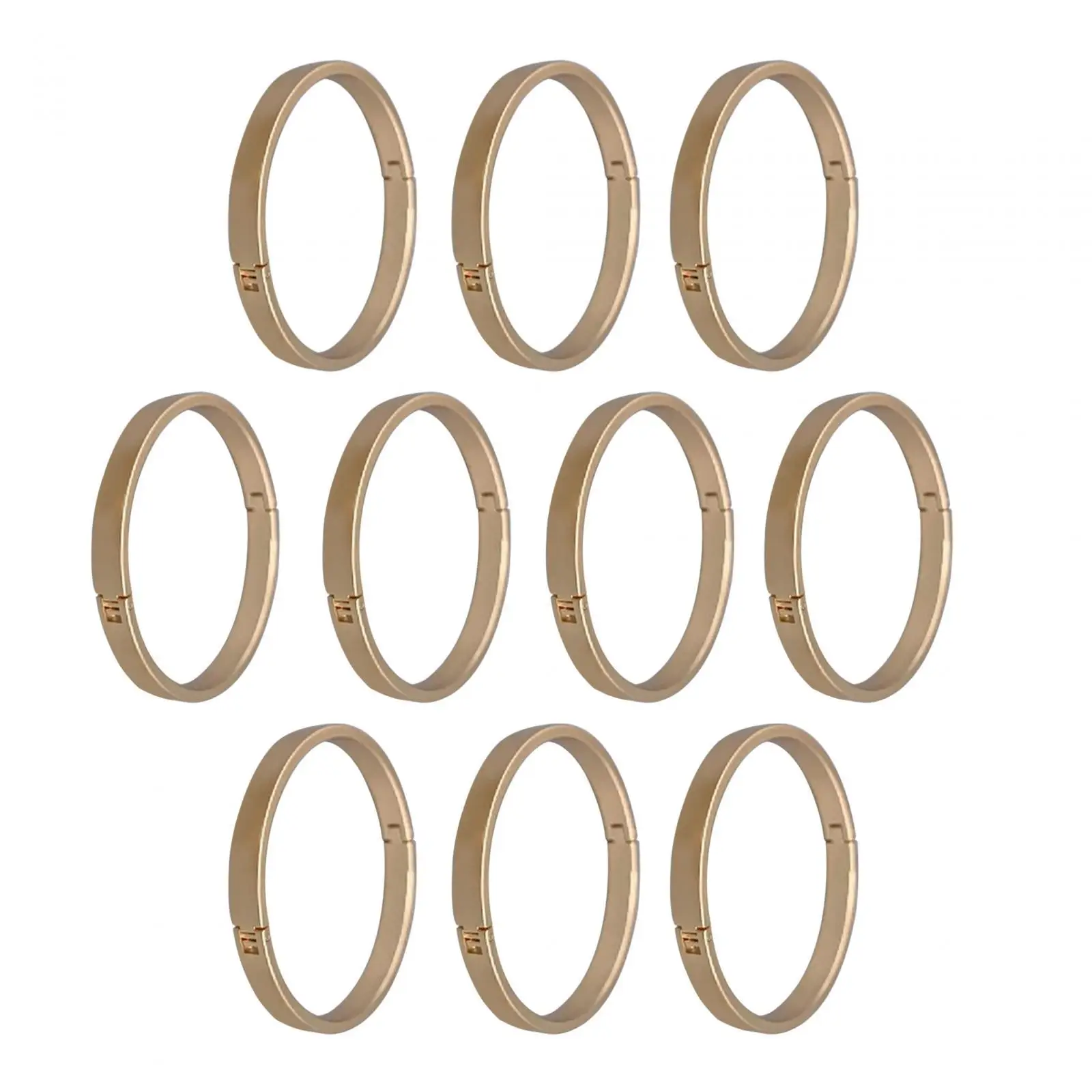 10 Pieces Loose Leaf Binder Rings Gold Desk Calendar Rings for Wall Calendar