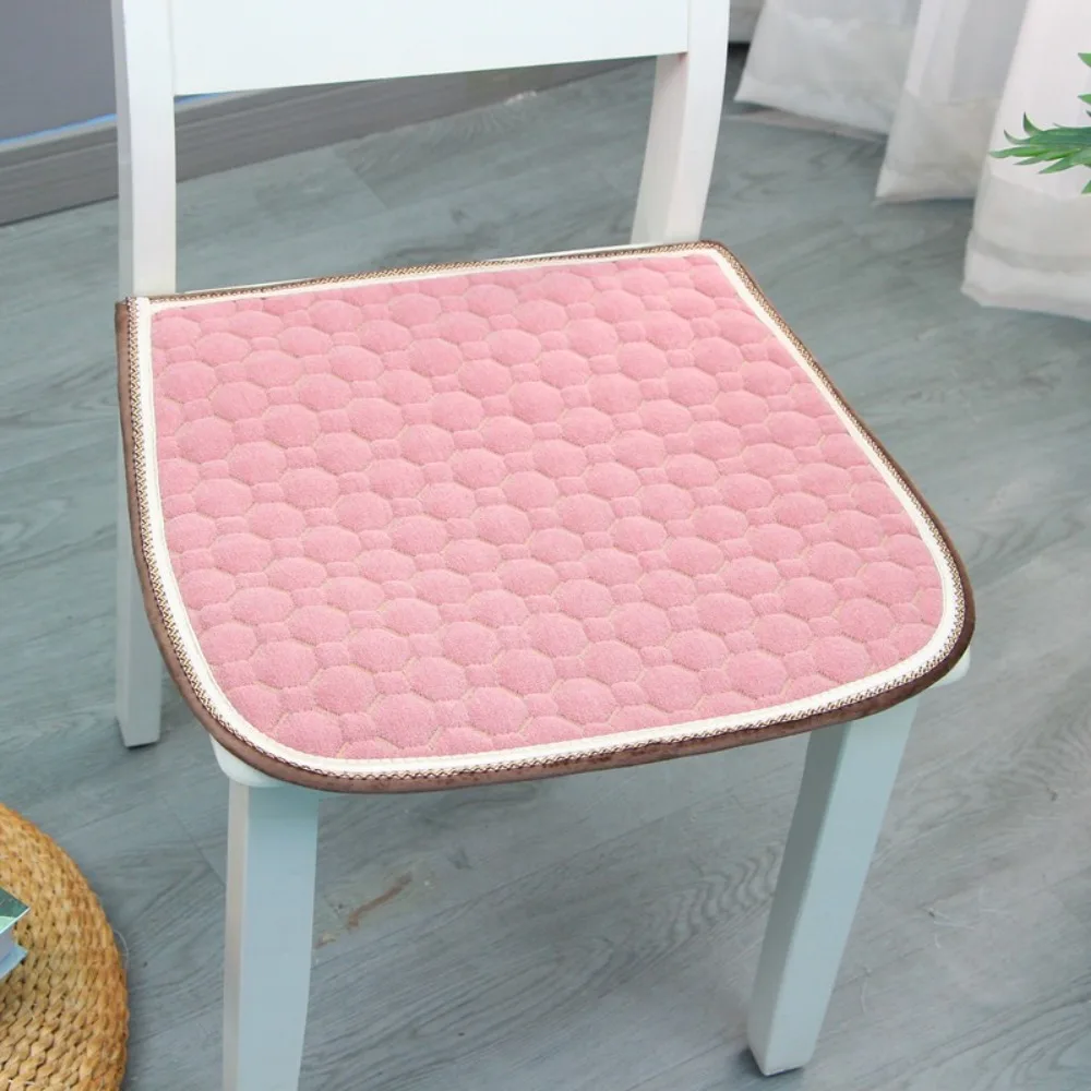 

Creative Comfortable Chair Mat Surface Grid Shape Soft Texture Sofa Cushion Non-Slip Design Square Seat Pad Home Decor