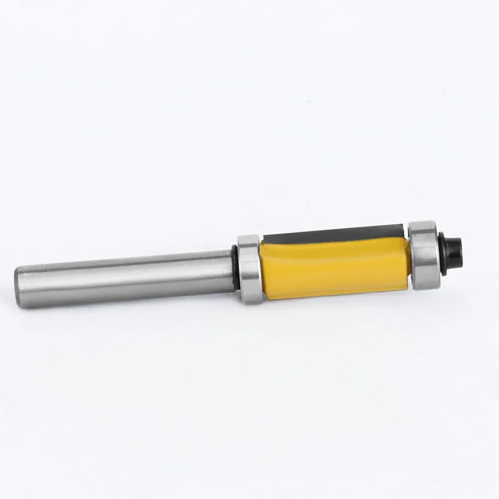 Double Bearing Straight Trim Router Bit Milling Cutter Carbide Flush 8mm Shank Woodworking Milling Cutter For Wood Bit Face Mill