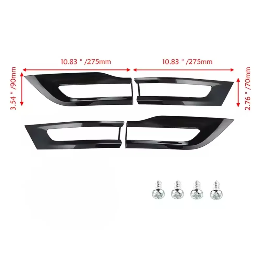 

4PCS for Jeep Grand Cherokee 2014 2015 2016 2017 2018 2019 2020 2021 Rear Fog Lamp Tail Light Lamp Frame Cover ABS Trim