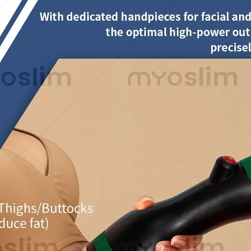 MYOslim Cold Wave Shaping Machine 3 Depth Handles Face Body Fat Reduction Skin Tightening Collagen Regeneration Beauty Device