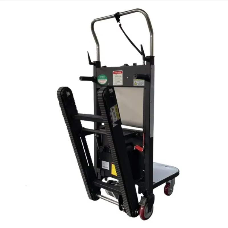 Carretilla Eléctrica para Subir Escaleras, con Capacidad de Carga de 300 kg, Plataforma de Acero, Carretilla Manual para Subir Escaleras