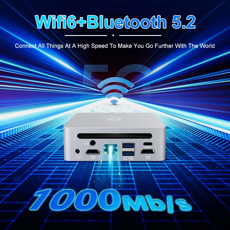 Новейший Настольный игровой мини-ПК AMD Ryzen 7 5800H Windows 11 Pro DDR4 16/32 ГБ 256/512 ГБ SSD WIFI6 RTL8852, BT5.2