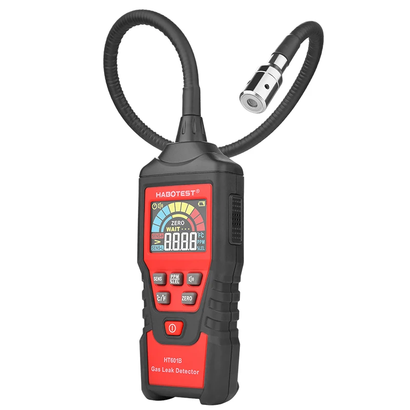 

Combustible Gas Leak Meter HT601A with Sound Light Alarm and Adjustable Neck