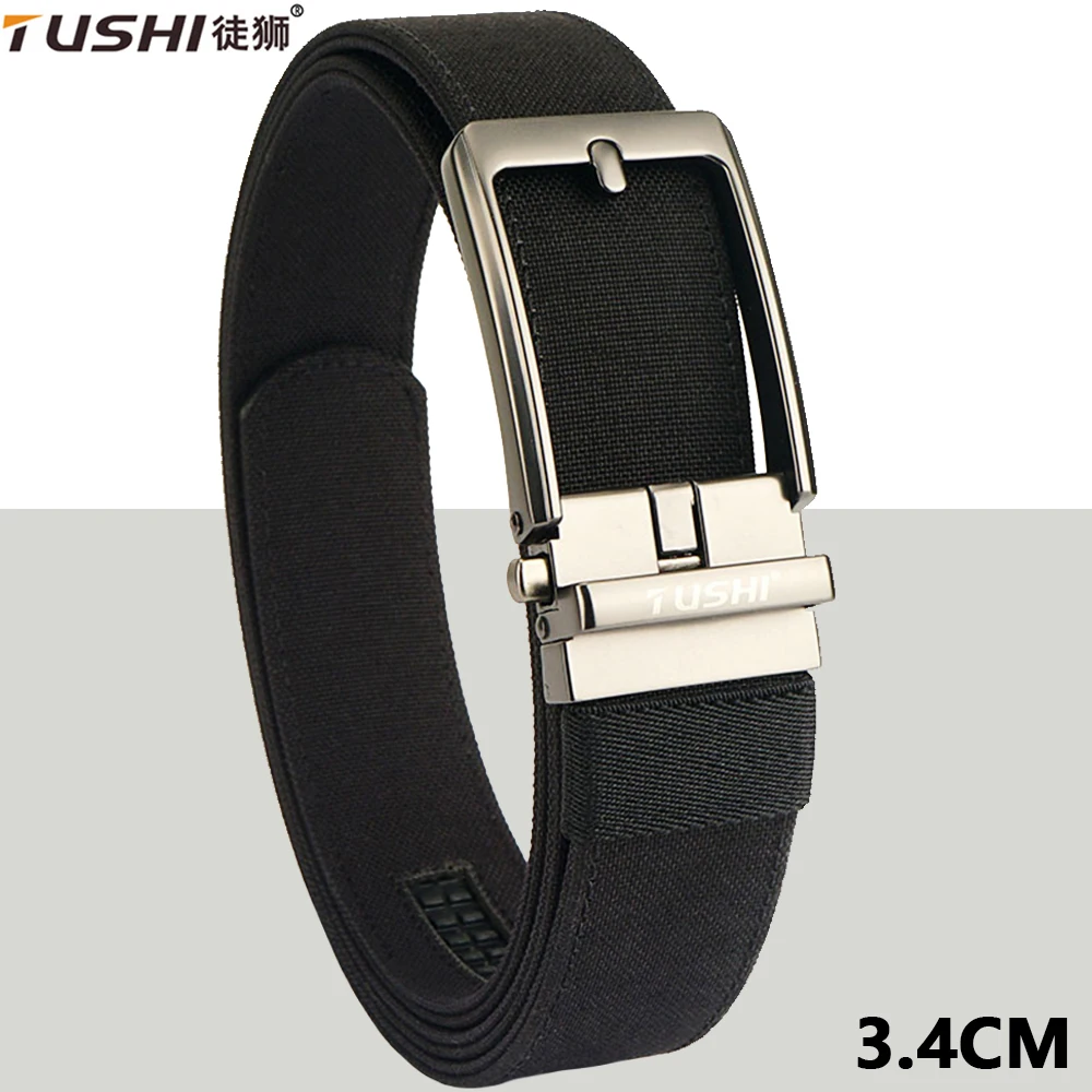 

TUSHI 3.4CM Men Belt Nylon Tactical Belts for Men Cowboy Designer Belt Outdoor Gun Belt Military Belt IPSC Accessories