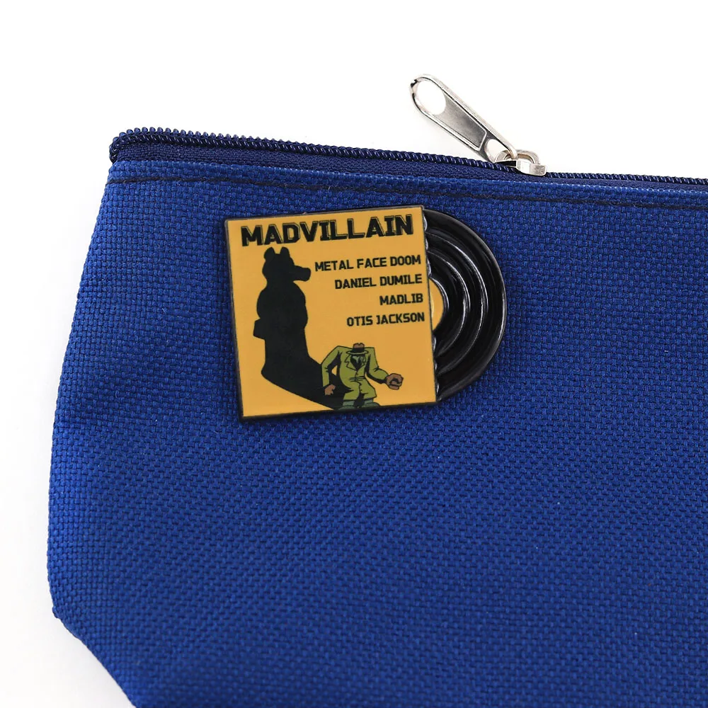 Vinyl-Schallplatten-Emaille-Pins Musikalbum-Brosche Kollektion MF-DOOM Metall-Abzeichen Hip-Hop-Rock-Band Anstecknadel Fanschmuck Geschenk – Detail 10