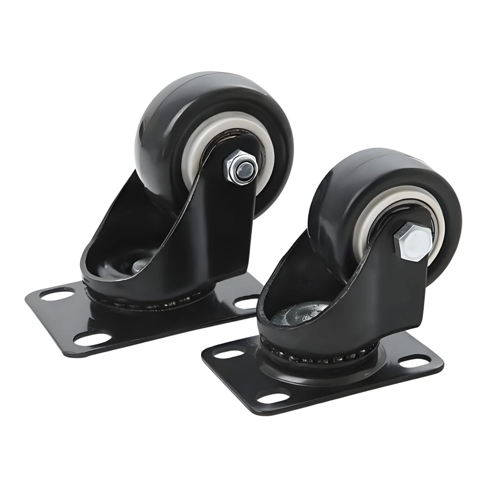 Quiet Universal Wheel Casters 1.5 2 3 4 5Inch Directional Wheels for Small Carts Smooth Rolling Supportive Foot Wheels