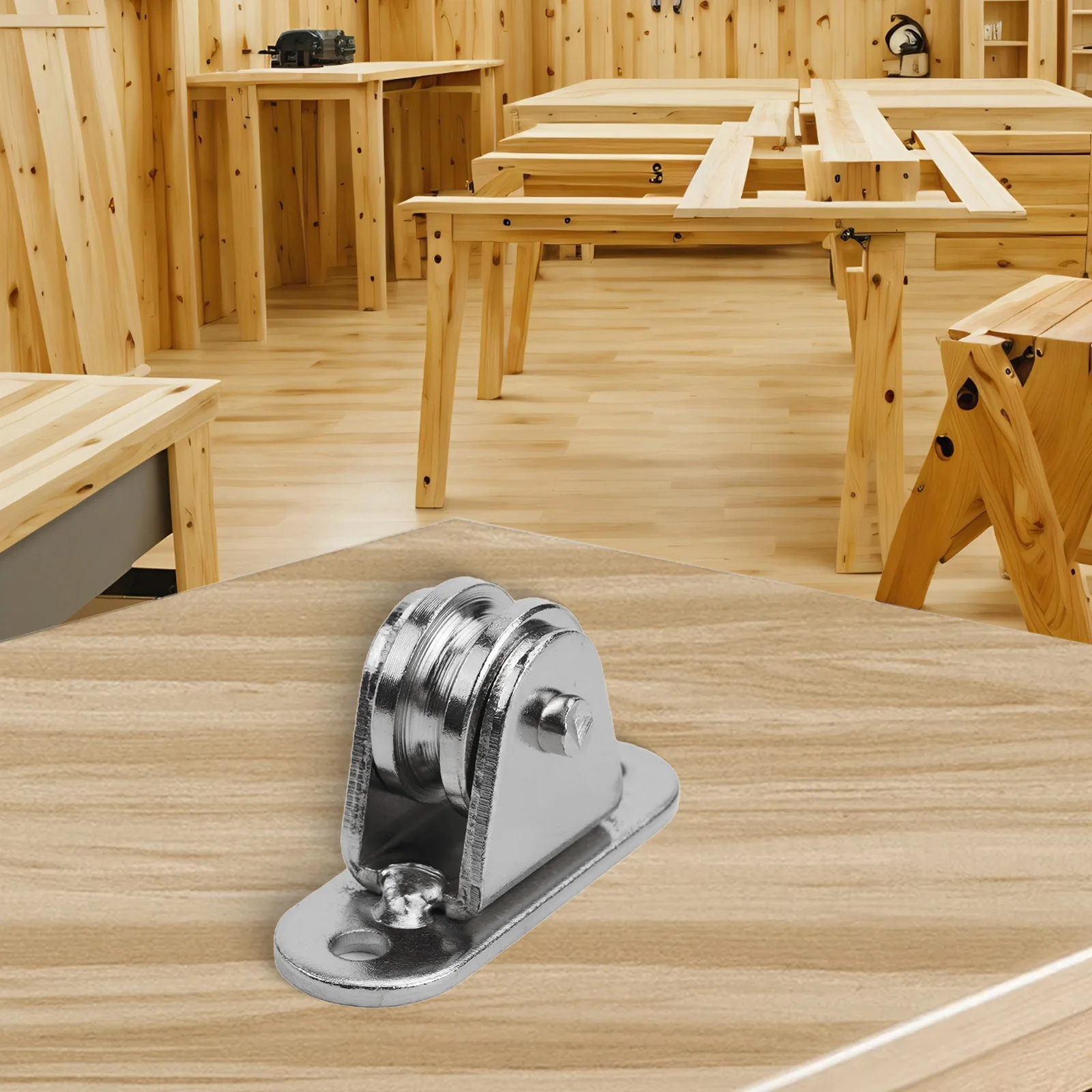 

2/4pcs Stainless Steel Pulley Lifting Pulleys Sliding Gate Groove Pulley Wheels Rollers With Screws Heavy Duty Fixed Pulley