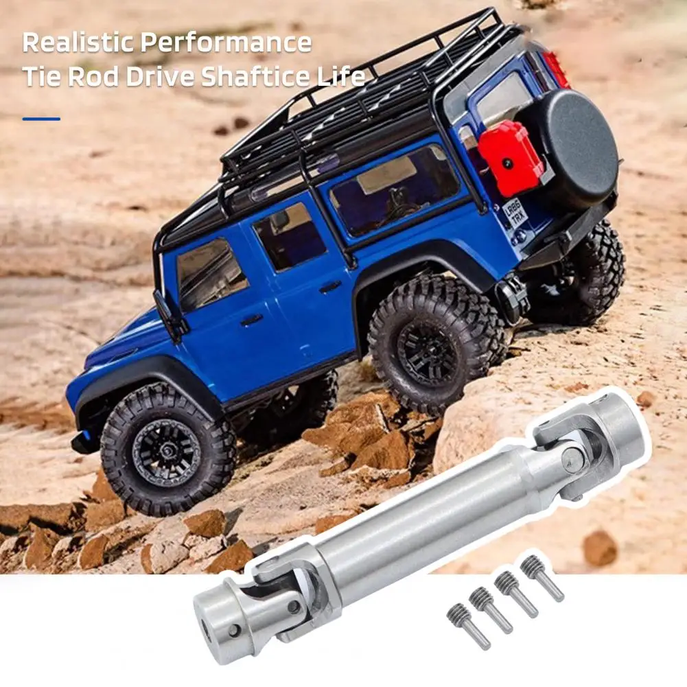 Set Poros Penggerak Baja Tahan Karat Kualitas Tinggi Tampilan Realistis untuk Mobil Rc Traxxas 1/18 Land Rover Trx4m Dasi Performa Realistis