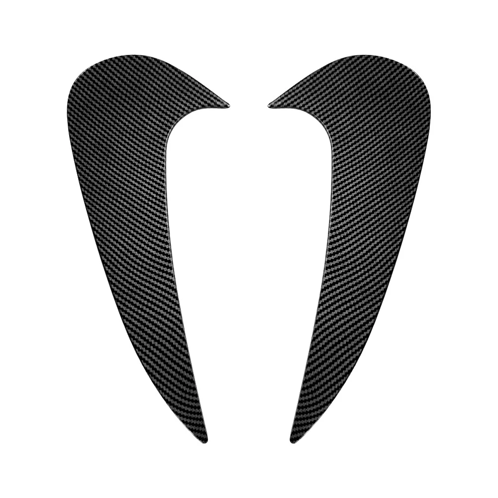 C178 Bumper Add-on Rear Bumper Lip For Sporty Car Look Piano Black Carbon Fiber Texture Direct Replacement Part