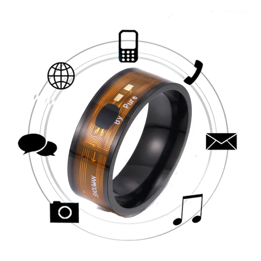 Wearable Connect Smart Neuer NFC Multifunktionaler intelligenter Ring für Android iPhone XR und höher Technologie Finger Smart Rings