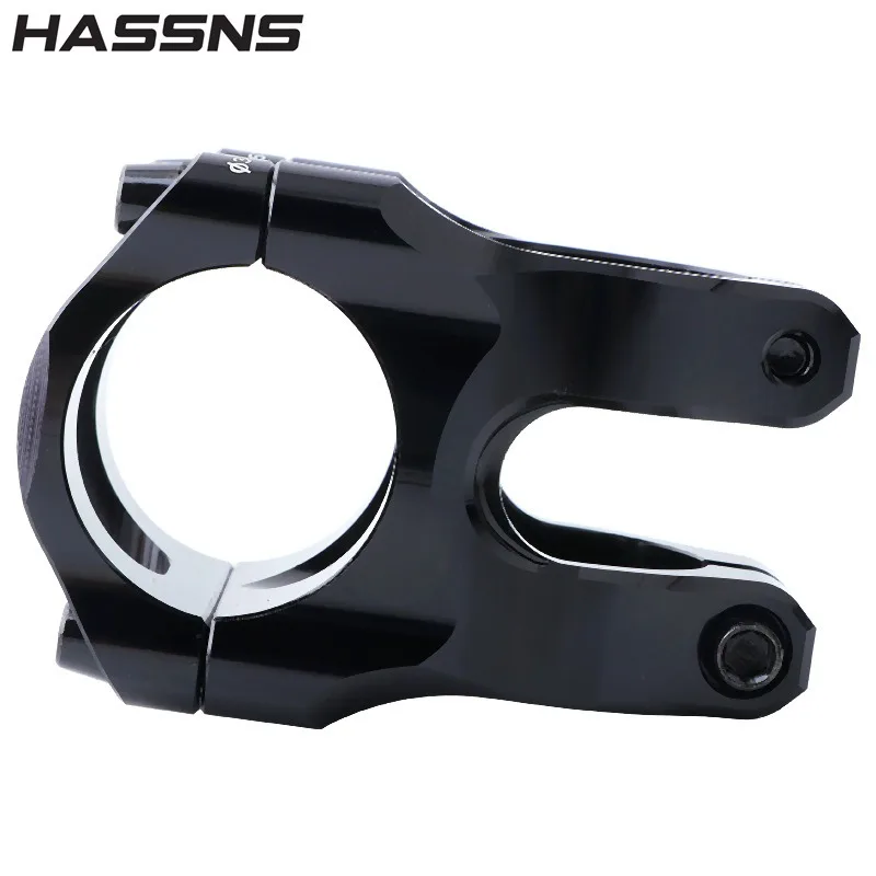 HASSNS MTB Stem AM/FR/DH Ultra-Light Hollow CNC Riser Bar Downhill Off-Road High Strength Forged Alloy 31.8mm Clamp​
