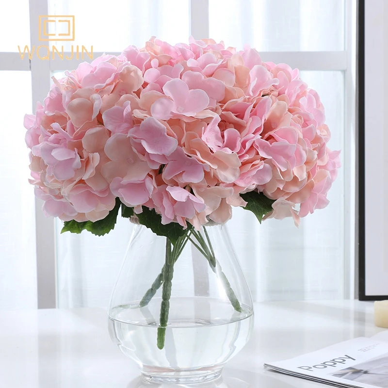 1 Strauß künstliche große Hortensie Blume nach Hause Hochzeits feier Geburtstag Neujahr Valentinstag Blumen dekor künstliche Blume – Detail 2