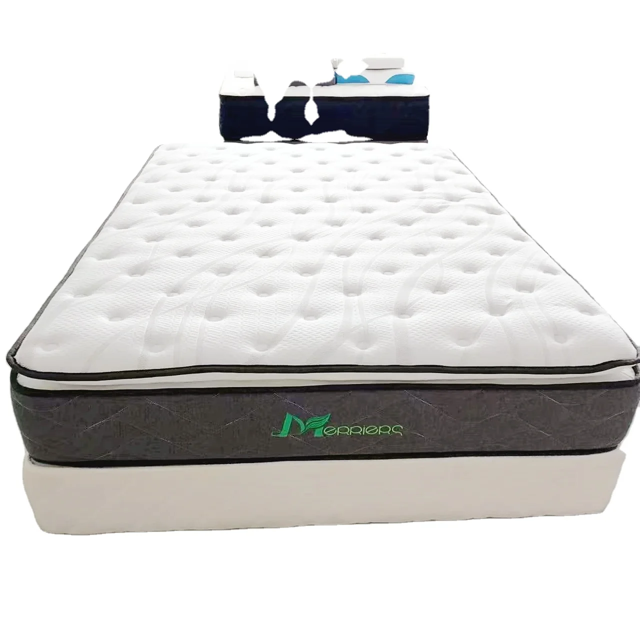 10 Inch Vacuum Roll up Packing Wholesale Bed Mattress Queen King Size Memory Foam Pocket Spring Double Bed Mattress in a Box