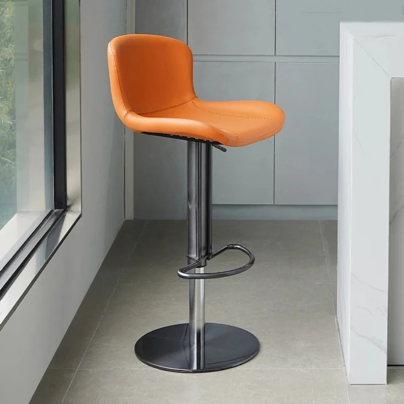 

Swivel Kitchen Bar Stool Adjustable Height Back Nordic Luxury Sturdy Bar Stool Elegant Barstool Chair Banqueta Modern Furniture