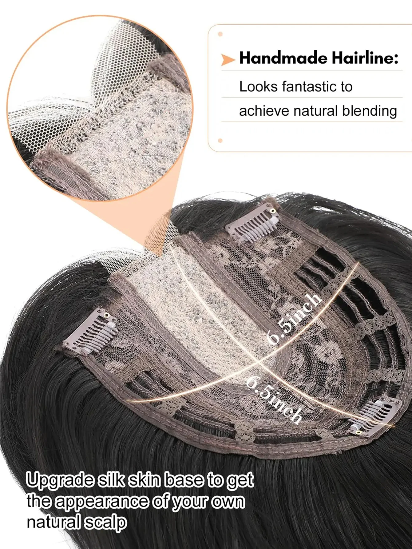 22 بوصة الاصطناعية توبر الباروكات متموجة دبوس الشعر كليب على الجزء العلوي من شعر المرأة قطعة الشعر التمديد طبيعي مجعد براون أسود LM #4