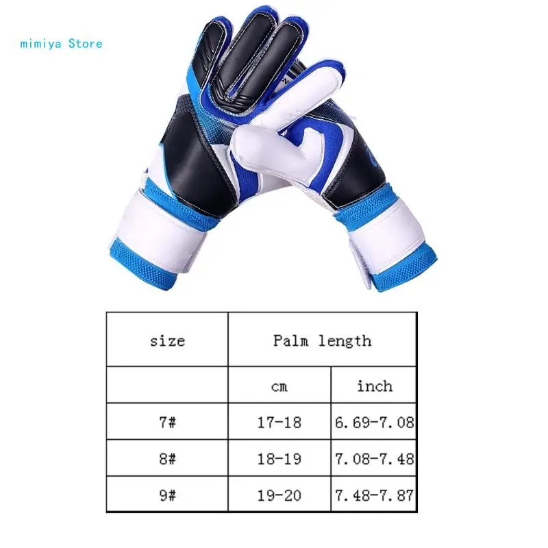 pipi Strong Grip Goalie Soccer Glove Finger Protections Non-Slip Breathable Gloves Strong Grip Goalkeeper Gloves for Adults