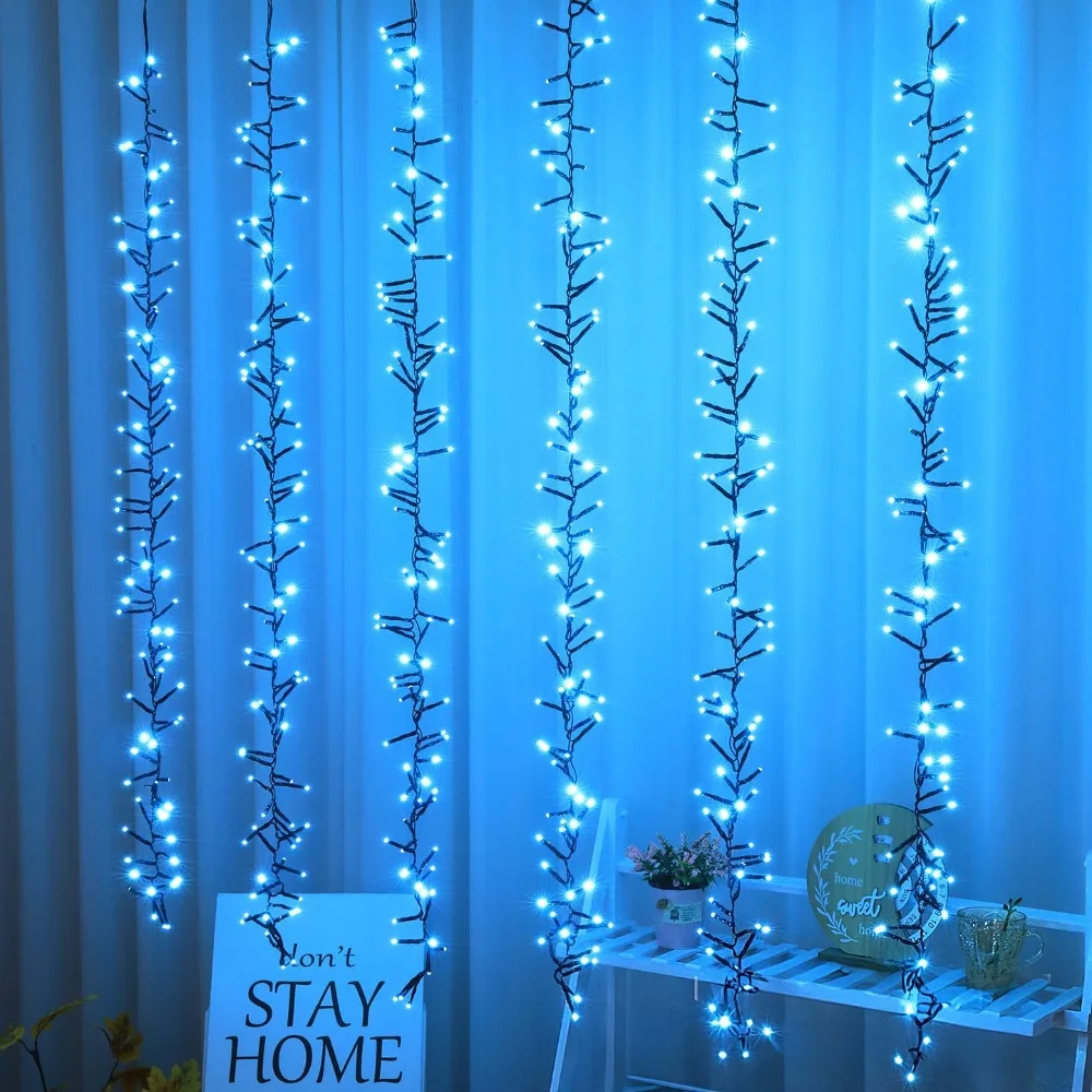 Firecracker Style Waterproof Meteor Shower Lights Cascading Outdoor Icicle Lights Landscape Lighting LED Firecracker Lights Yard
