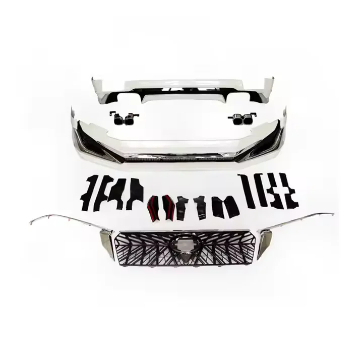 

High Quality Mstyle Car Body Kits Front Bumper Side Skirts Hood Scoop Roof Spoiler for Toyota Prado 2018-2020 FJ150