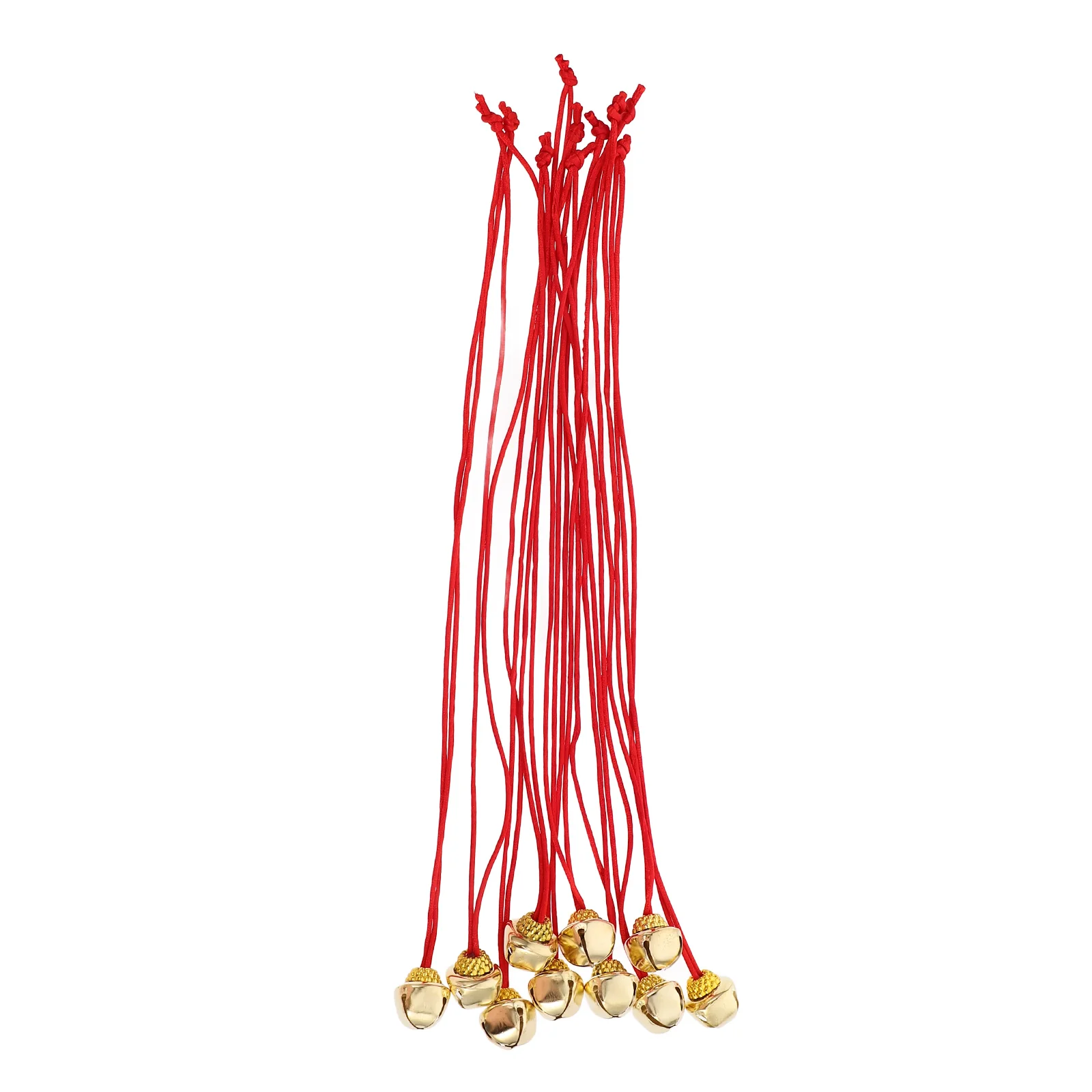 

10 PCS Bell Pendant Xmas Small Christmas Decor Ornament Window Ornaments Metal Christms Tree Decorations Hanging Wireless