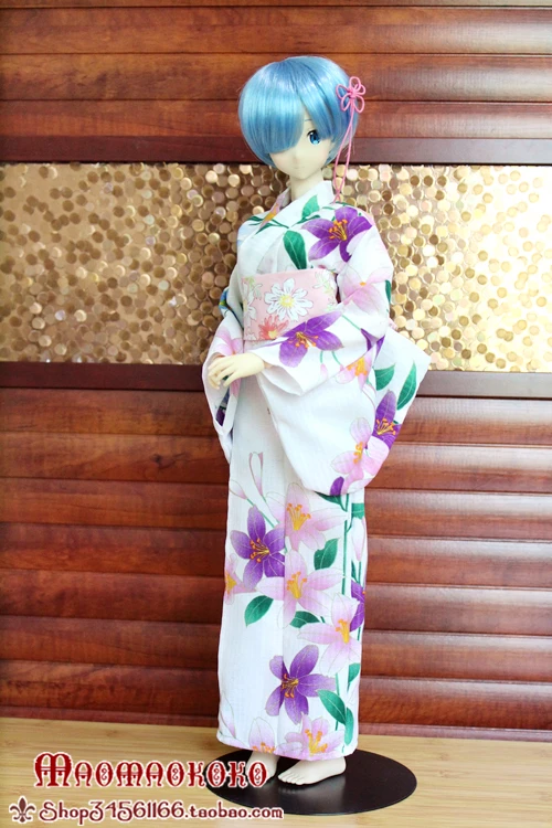 [High Quality] 1/3 1/4 Doll Multi Colored Cute Girl Printed Japanese Kimono Belt For BJD.DD.AP.MDD Azone For Fans DIY