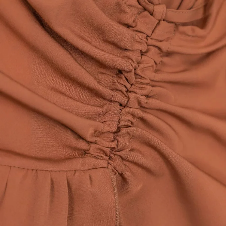 2025年夏新作 レディース スウィート＆フレッシュ ハイウエスト ステッチ入り スリム フリル裾スカート 韓国ファッション