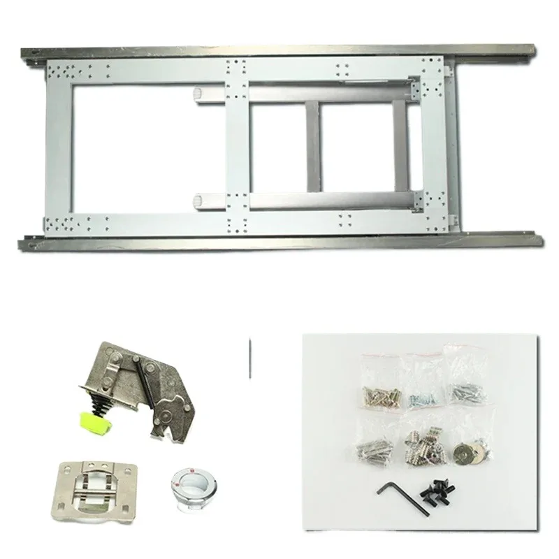 Hidden foldable wall mounted table, dining table, flip down hardware bracket, connecting accessories