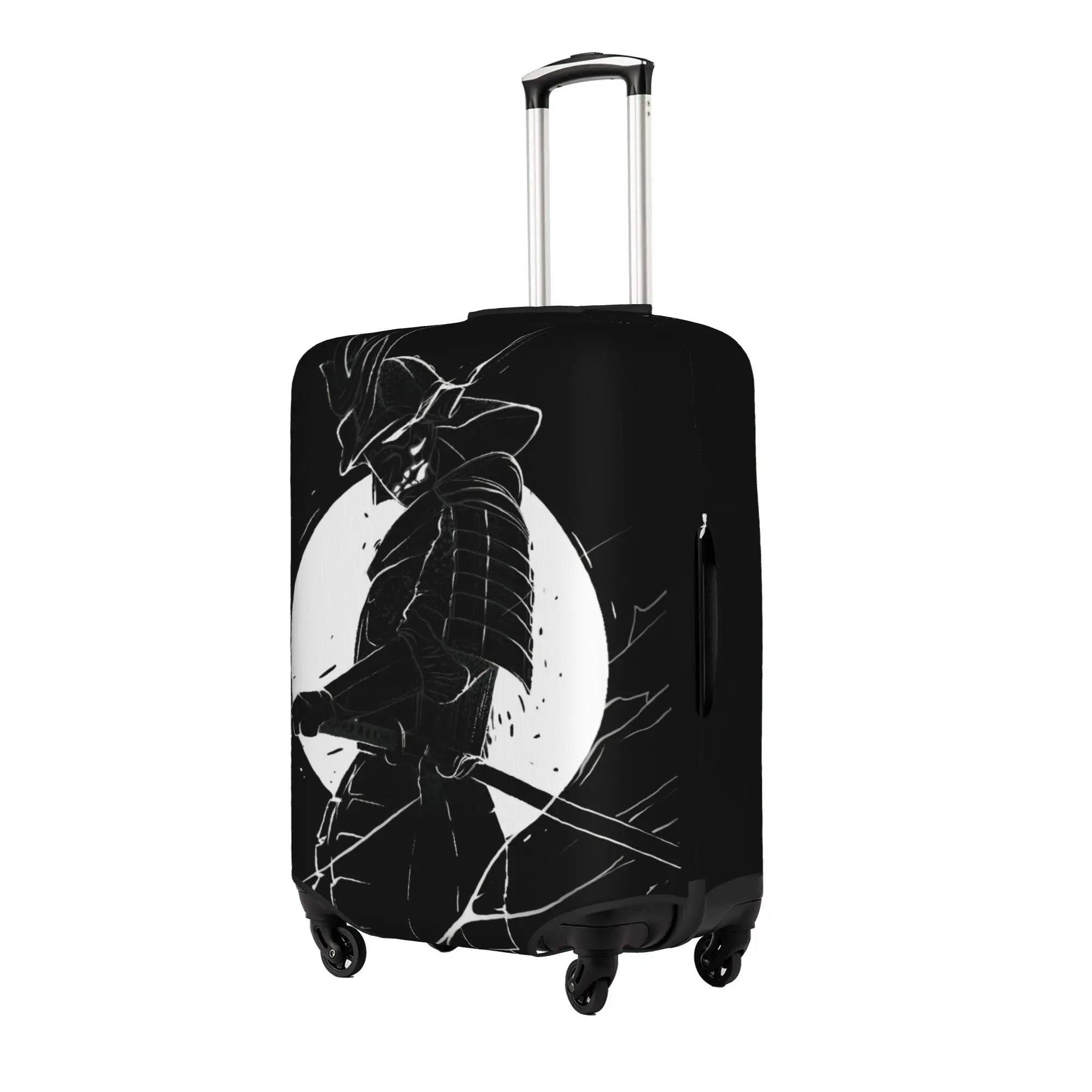 Custom Japanese Samurai Luggage Cover Elastic  Fuji Mountain Red Sun Travel Suitcase Protective Covers Suit For 18-32 inch