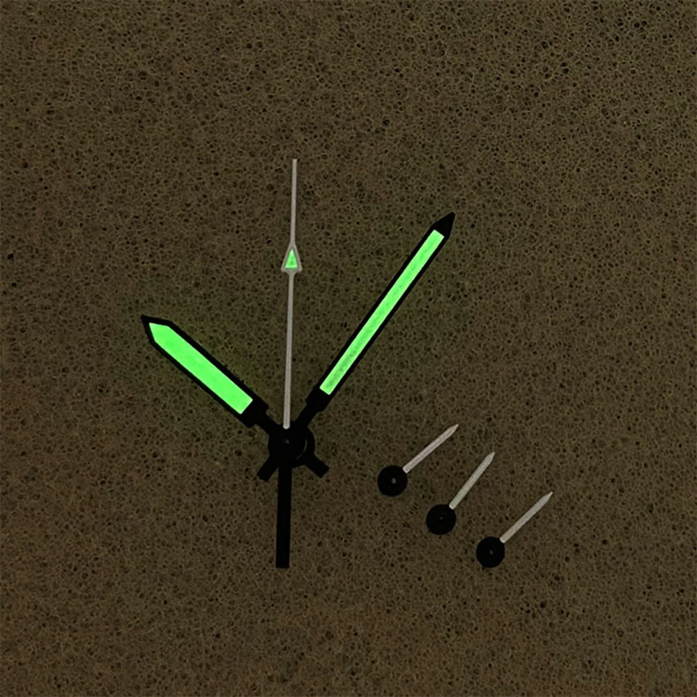 Watch Hands Black-white Hands Modified Green Luminous Pointer Applicable For Japanese VK63 Movement Accessories Needles