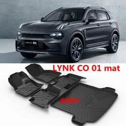 Use for 2021-2024 LYNK CO 01 car carpet  AllWeather Floor mat LYNKCO 01 trunk mat Full Set Trim to LYNK CO 01 waterproof carpet