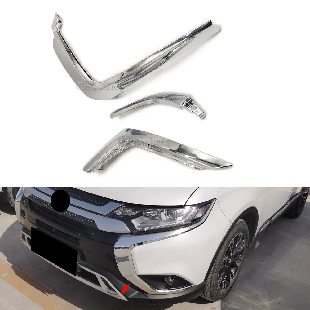 For Mitsubishi 15-21 Outlander front bumper decorative strip, front bumper bright strip, front bumper electroplating strip