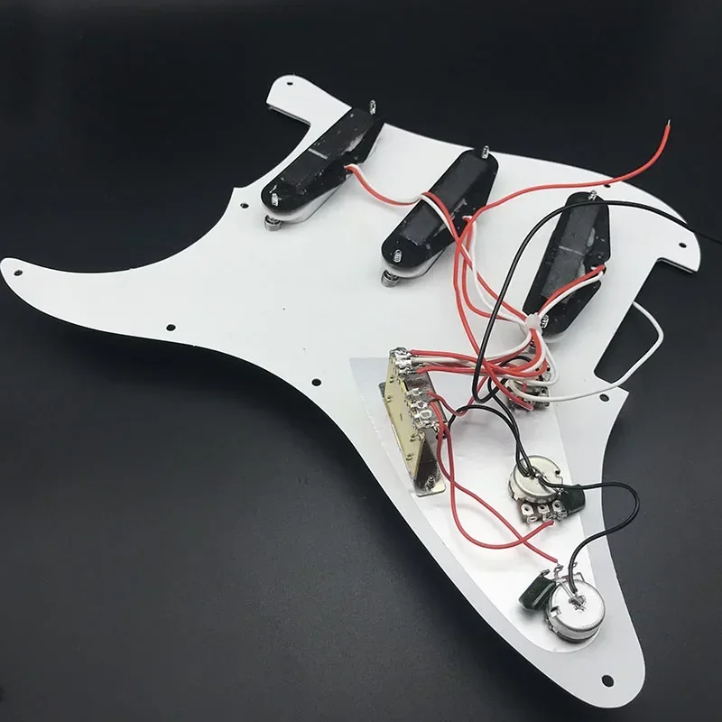 Single Coil Alnico Electric Guitar Pickguard Pickups AlnicoLoaded Prewired 11 Hole SSS Red/White Pearl White Guitar Accessories