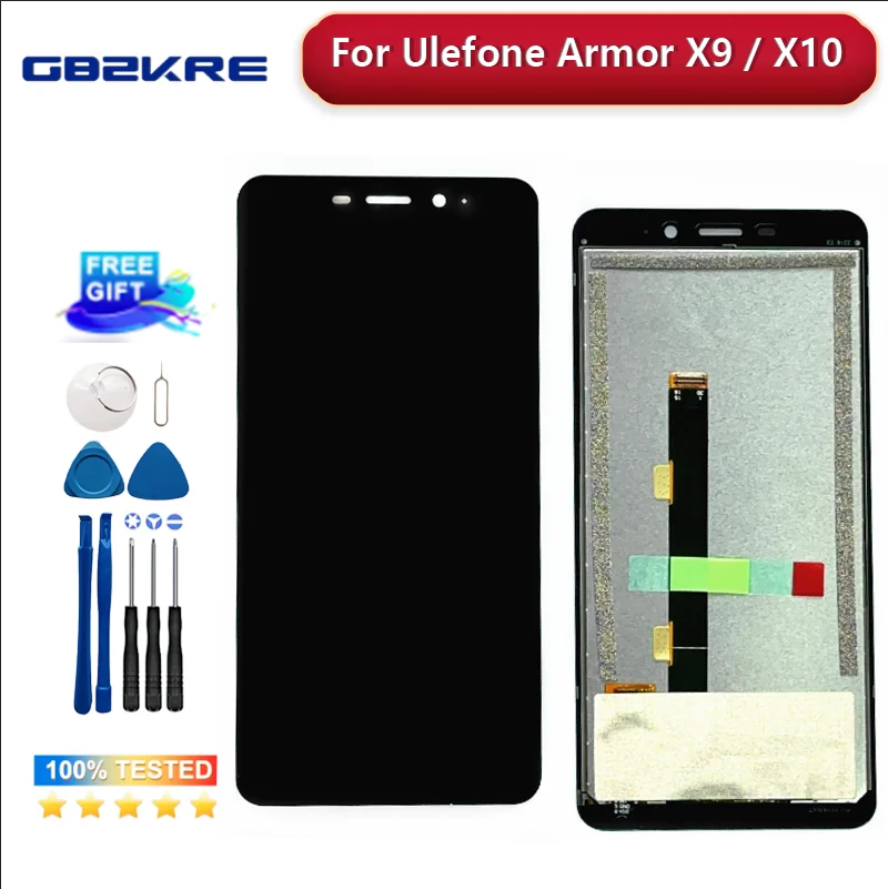 100% новый оригинальный для Ulefone Armor X3 X5 X9 X10 X10 Pro Armor x11 x11PRO, замена модуля ЖК-экрана в сборе