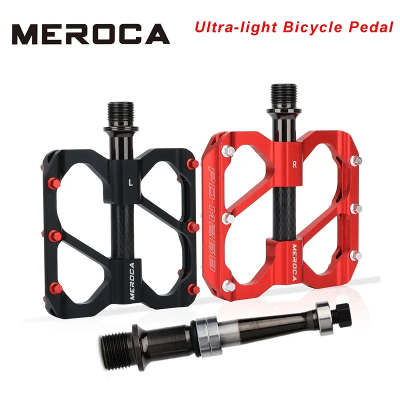 

MEROCA Ultra-light Bicycle Pedal 3pcs Sealed Bearing and Dustproof Anti-slip for MTB Bicycle/Road Bike Pedal Bicycle Accessories