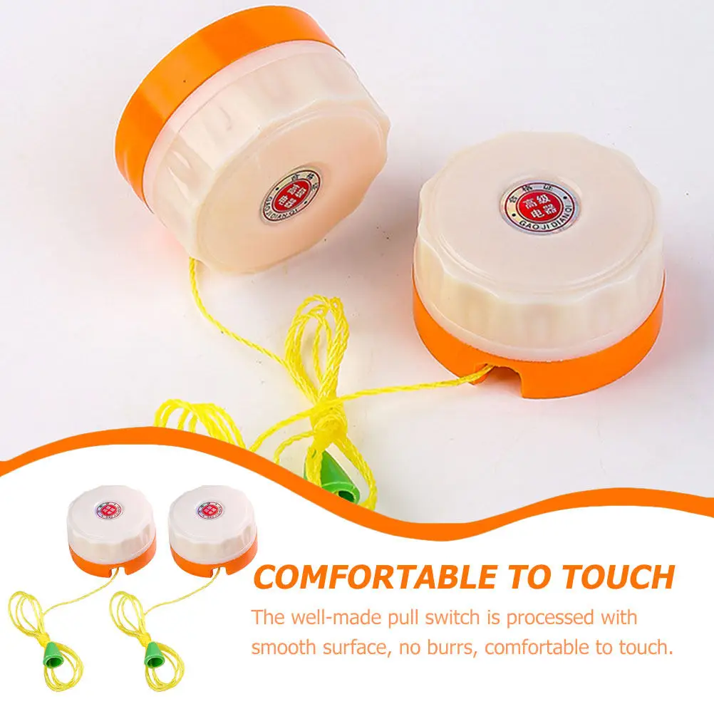 

10pcs Pull Switch For Lamps Practical Light Replacement Rope Ceiling Fan Pull Chain Hanging Fixture Decor Workshop Bar Cafe Home